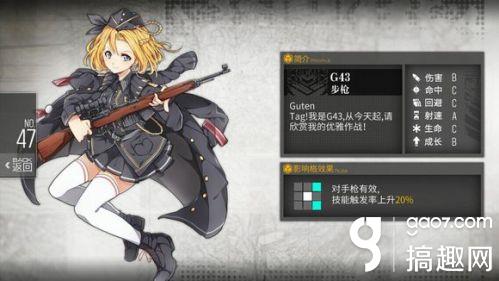 少女前线g43步枪公式与建造时间介绍