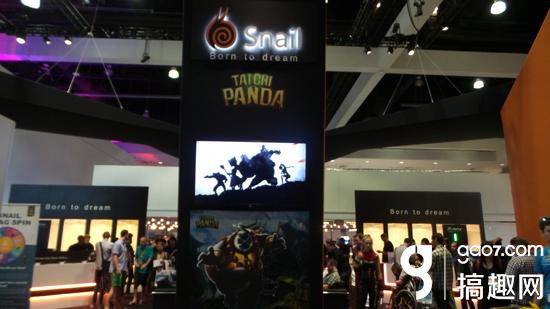 E3 2015游戏展蜗牛展台 太极熊猫的英文名怎么