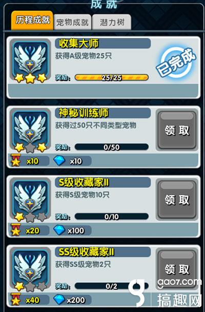 《怪物X联盟2》成就系统介绍