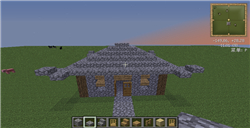 我的世界0.13.1简单石屋怎么建0.13.1简单石屋建造设计图